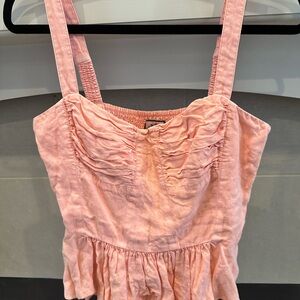 Juicy Couture Peplum Linen Top